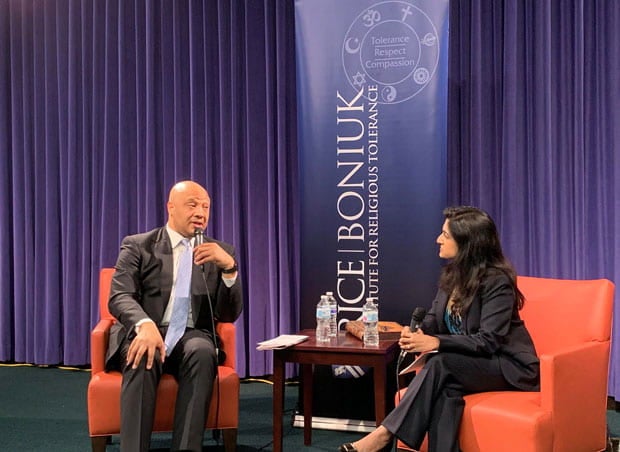 US Representataive Andre Carson and Dr. Zahra Jamal