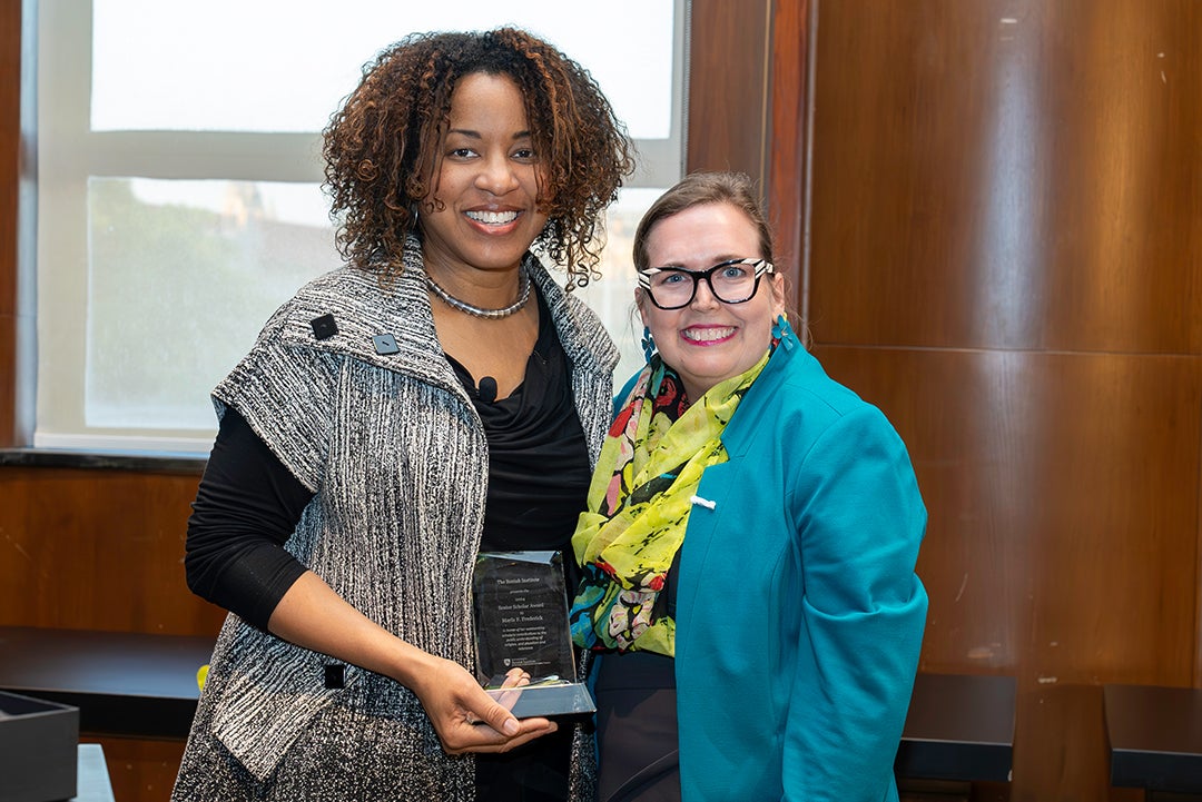 Marla Frederick with Elaine Howard Ecklund