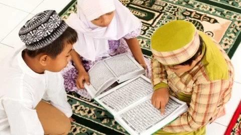 Children Reading the Quran