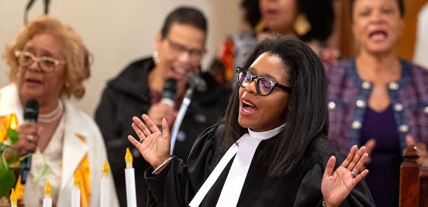 Rev. Carolyn Cavaness preaches first sermon as head of Mother Bethel A.M.E. church
