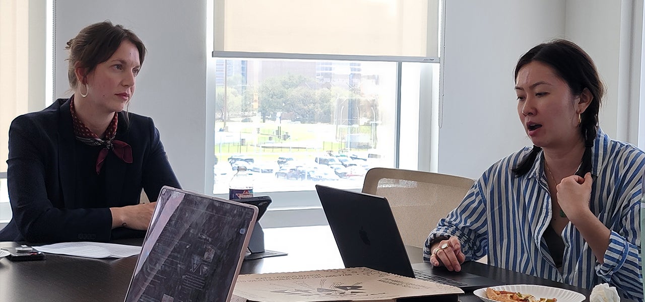 Salon scholars in conversation