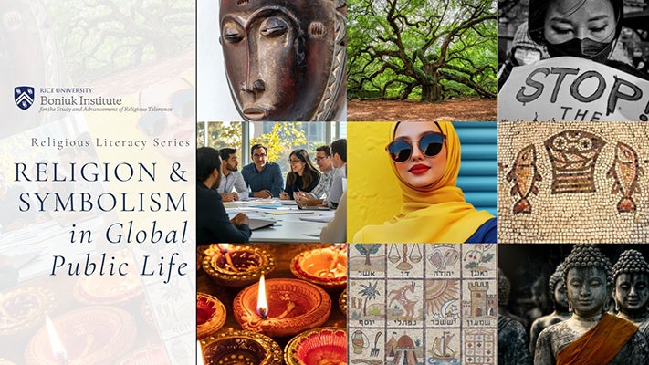 collage of images reflecting different religious traditions