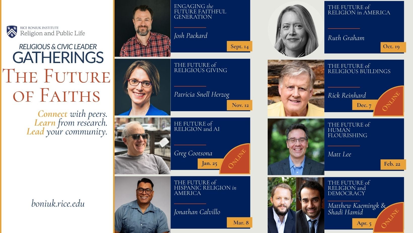 Religious and Civic Leader Gathering Fall Lineup